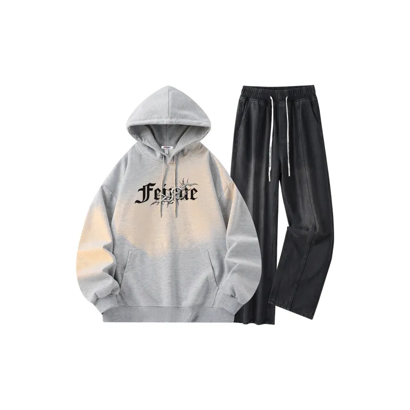 Feiyue Sweatshirt Sets Unisex-15
