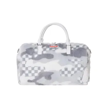 SPRAYGROUND Polyester Travel Bag Handbag Mini Unisex White Gray