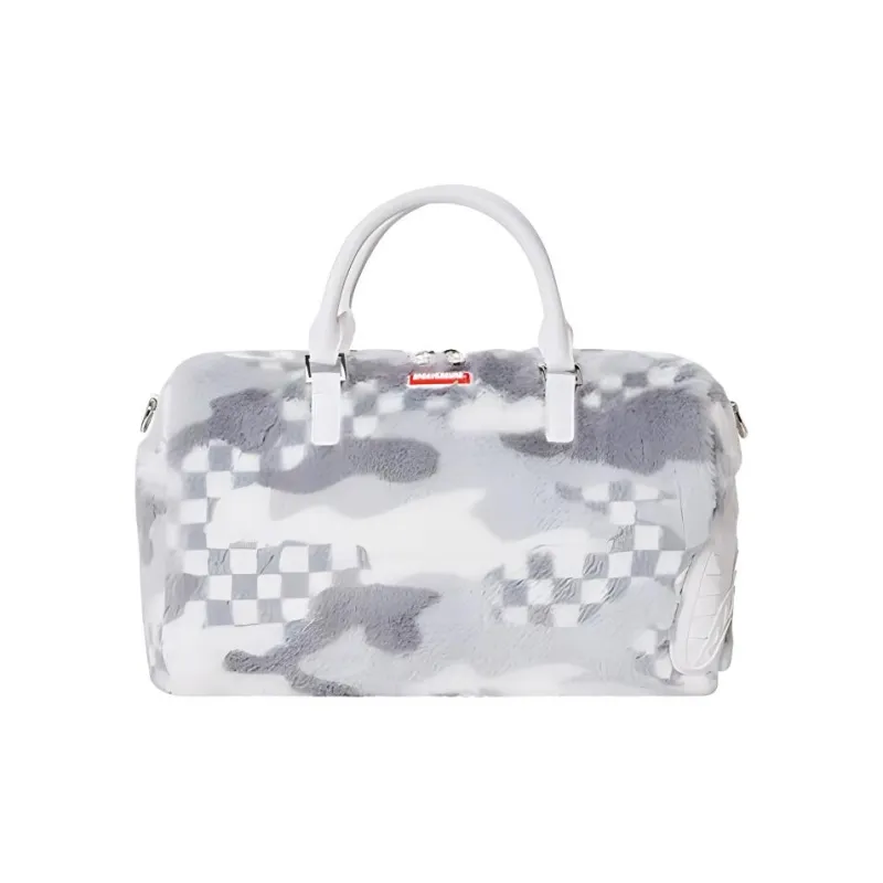 SPRAYGROUND Polyester Travel Bag Handbag Mini Unisex White Gray-0