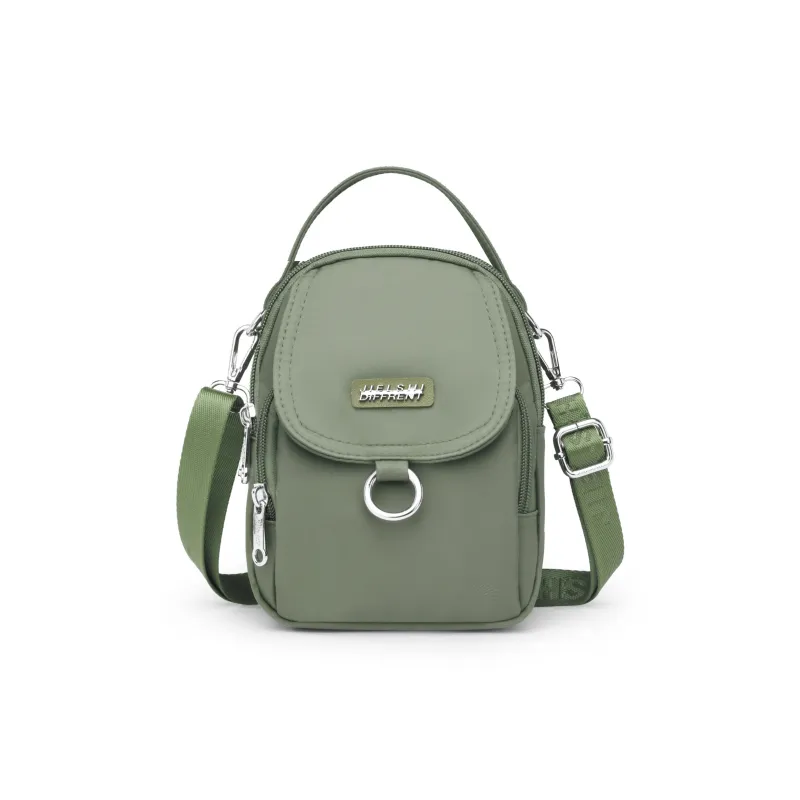 Gerlanx Nylon Fabric Crossbody One Shoulder Handbag Regular Unisex Multicolor-13