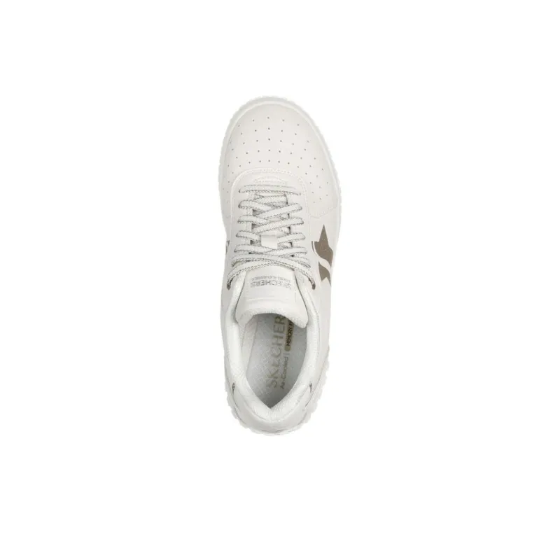 Skechers Anti Slip Wear Resistant Low Top Casual Shoes Women's White-3