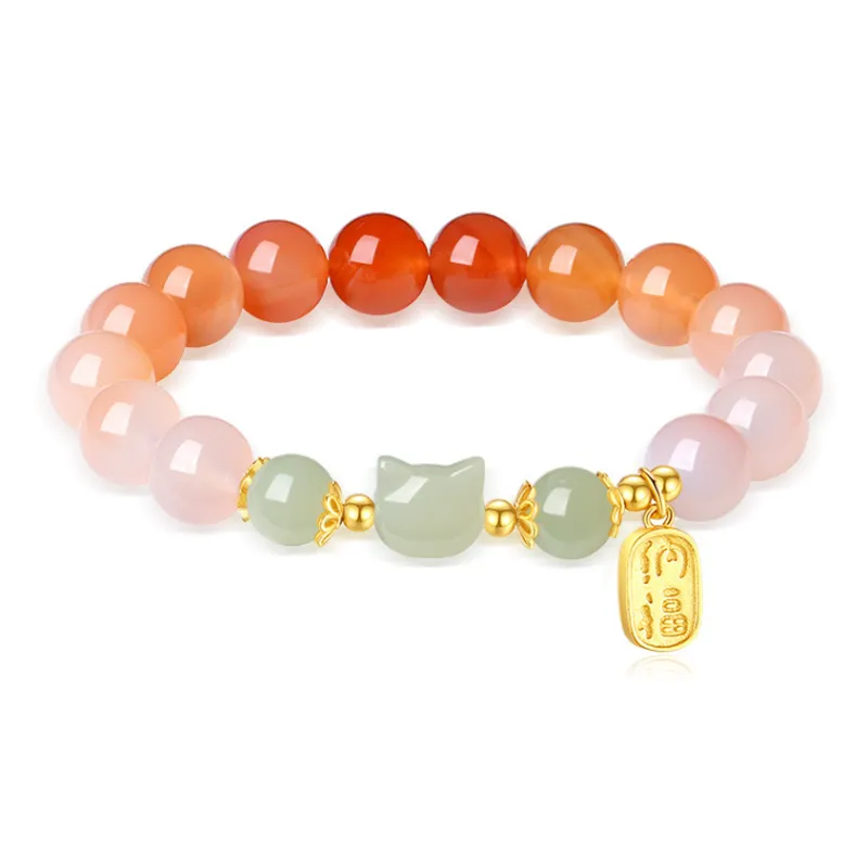 7℃ Hetian Jade Bracelets Pale Greenish White Jade Unisex-0