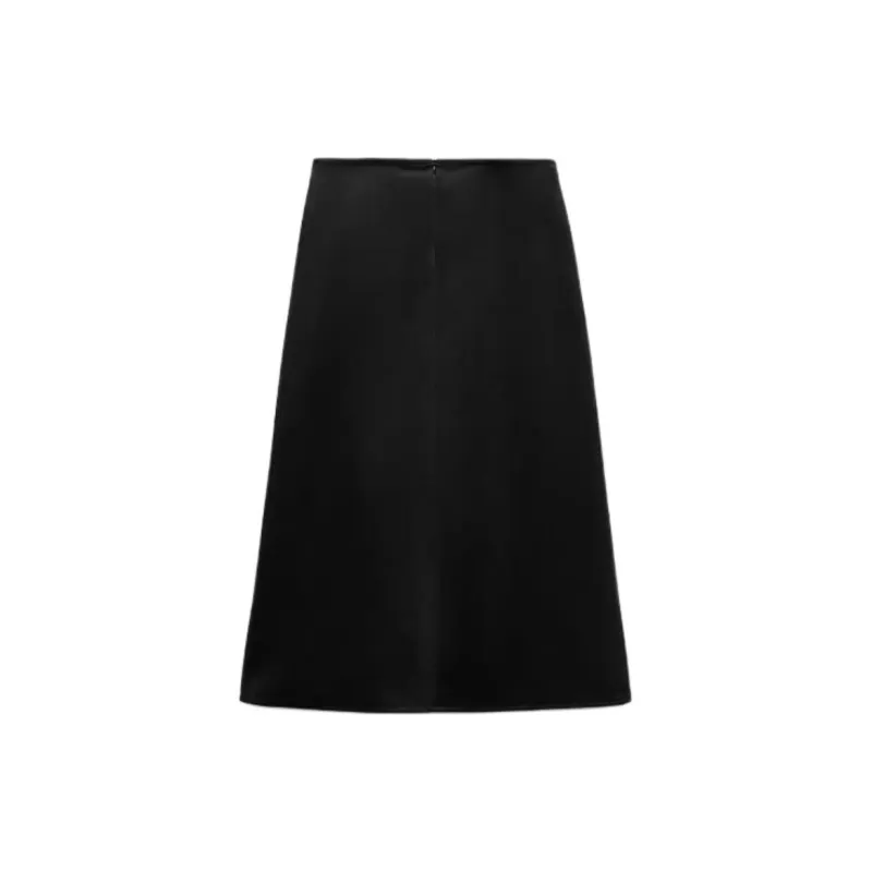 ZARA Casual Long Skirts Women's Black-1