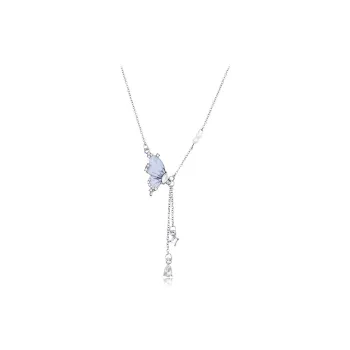 WANLIACC Alloy Misty Rain Dream Butterfly Necklace Women's