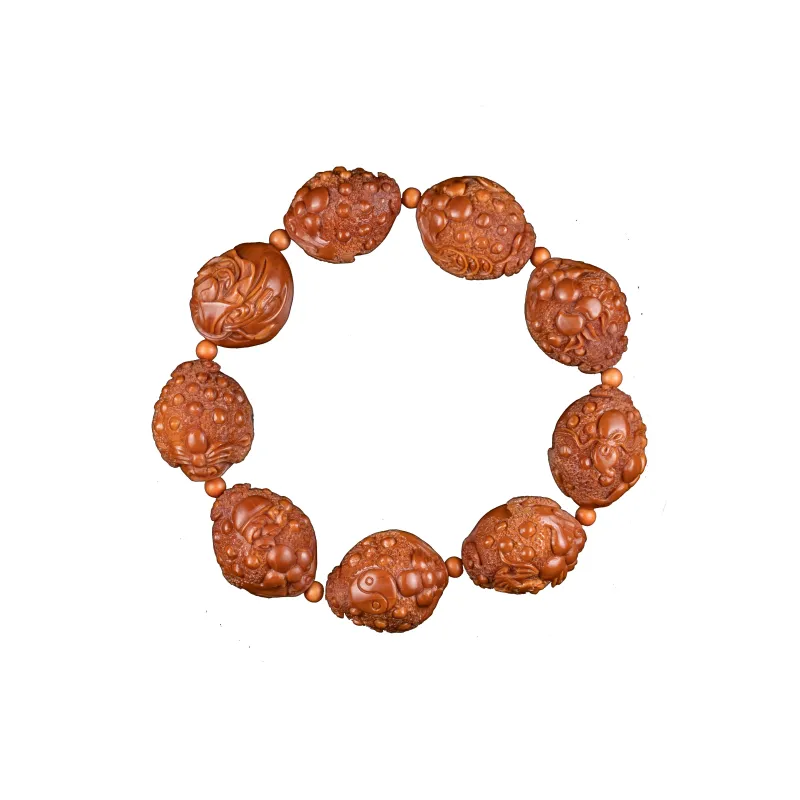 ZHOUPAI Olive Pit Bracelets Unisex-0