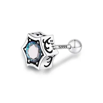 ETAHLOVE Sterling Silver Stud Earrings Unisex Bestie Birthday Surprise Anniversary Gift