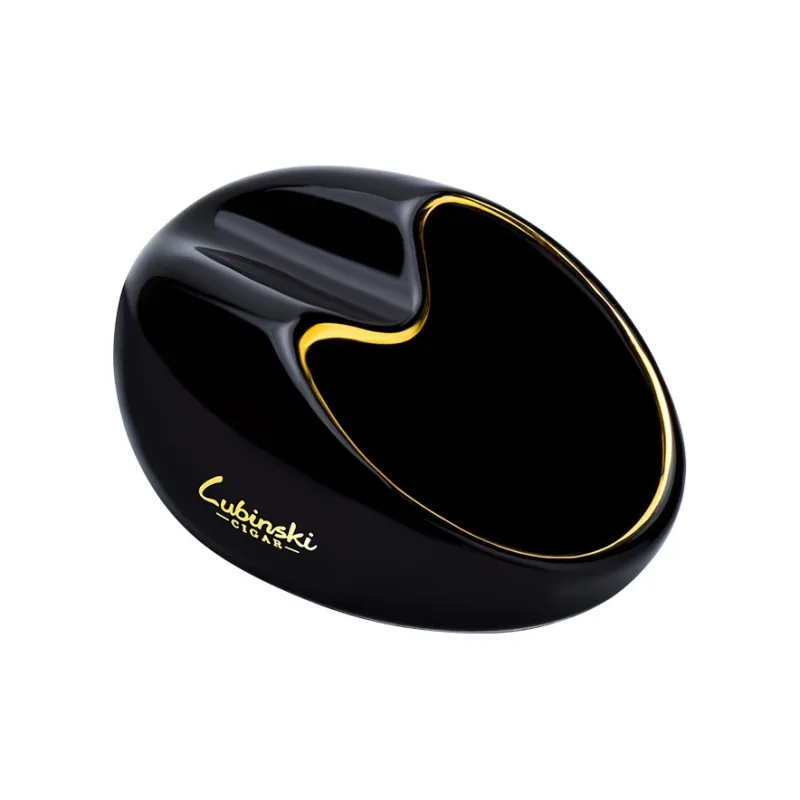 LUBINSKI Ceramic Ashtrays Red/Black/Yellow-5