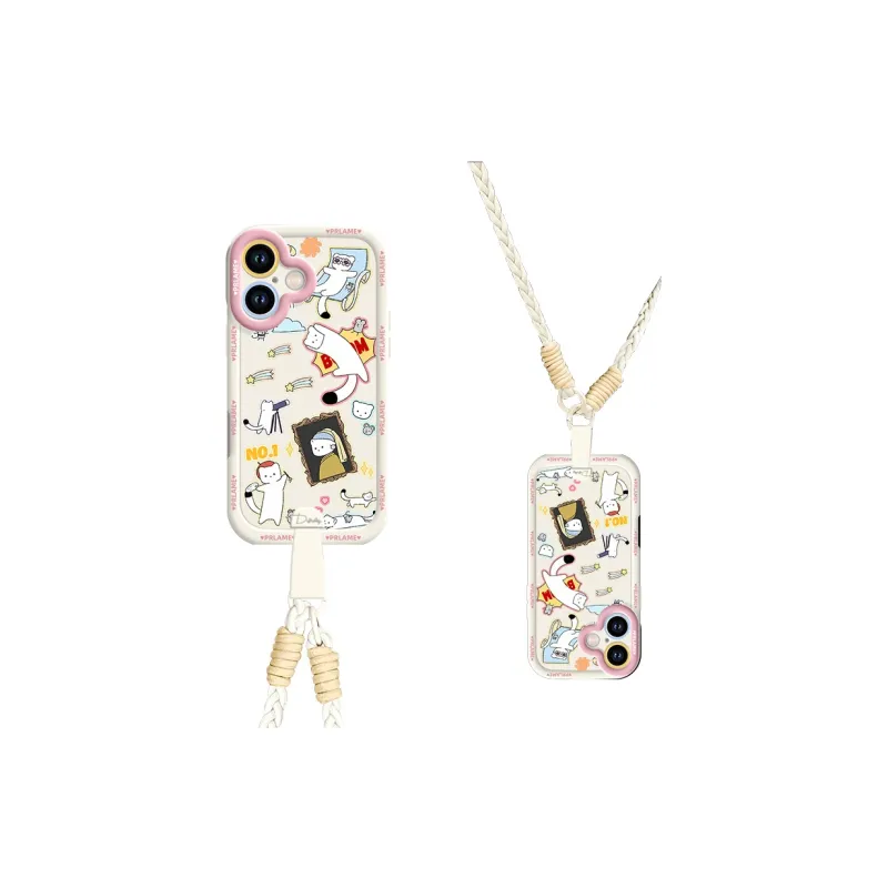 Sen Dog Silicone Material Crossbody Handheld Original Phone Cases Compatible With Apple 16 Pro Max/Pro/Plus/15/14/13-30