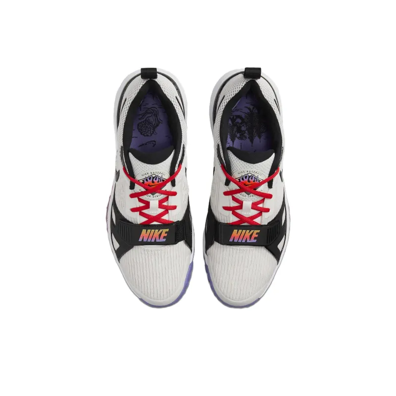 Nike Air Zoom Diamond Anti Slip Wear Resistant Low Top Baseball Shoes Men's White Black Pink-3