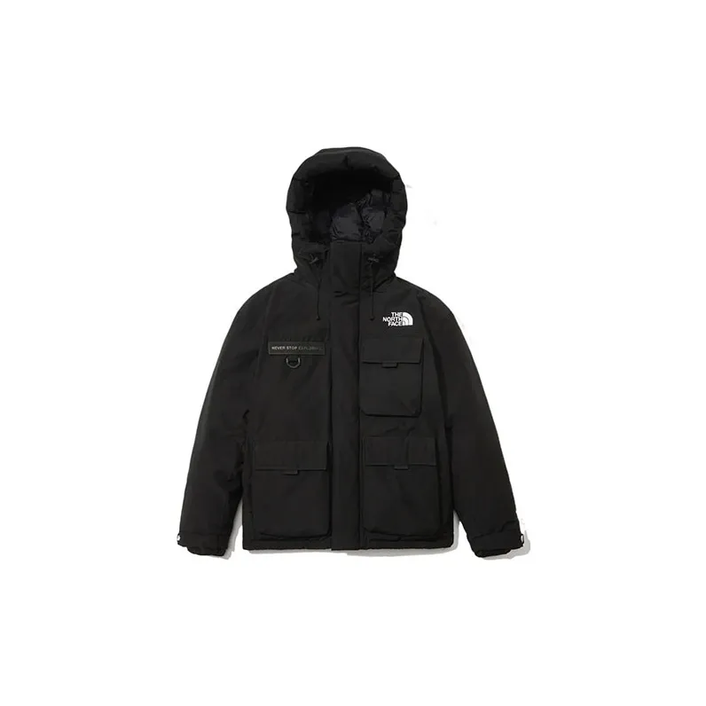 THE NORTH FACE Down Jacket Unisex Black Shopping Bag Included-1
