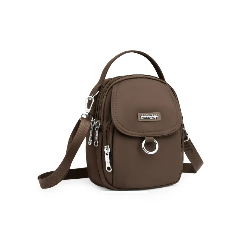 Gerlanx Nylon Fabric Crossbody One Shoulder Handbag Regular Unisex Multicolor-1