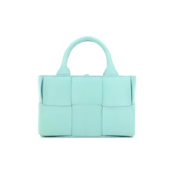 Bottega Veneta ARCO Sheepskin Tote Bag Shopping Bag Shoulder Bag Crossbody Bag Handbag Extra Mini Women's Light Blue