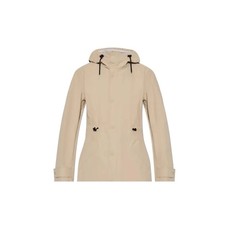 Burberry Drawstring Waist Hooded Trench Coat-4