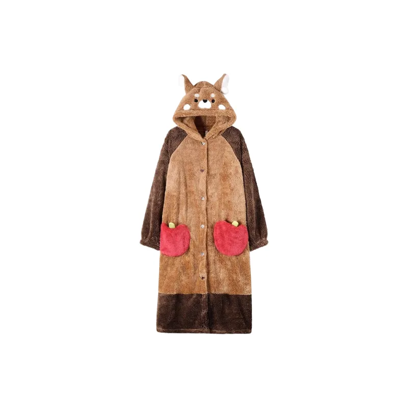 Ta Yan Pajama Robe Women's Brown-0