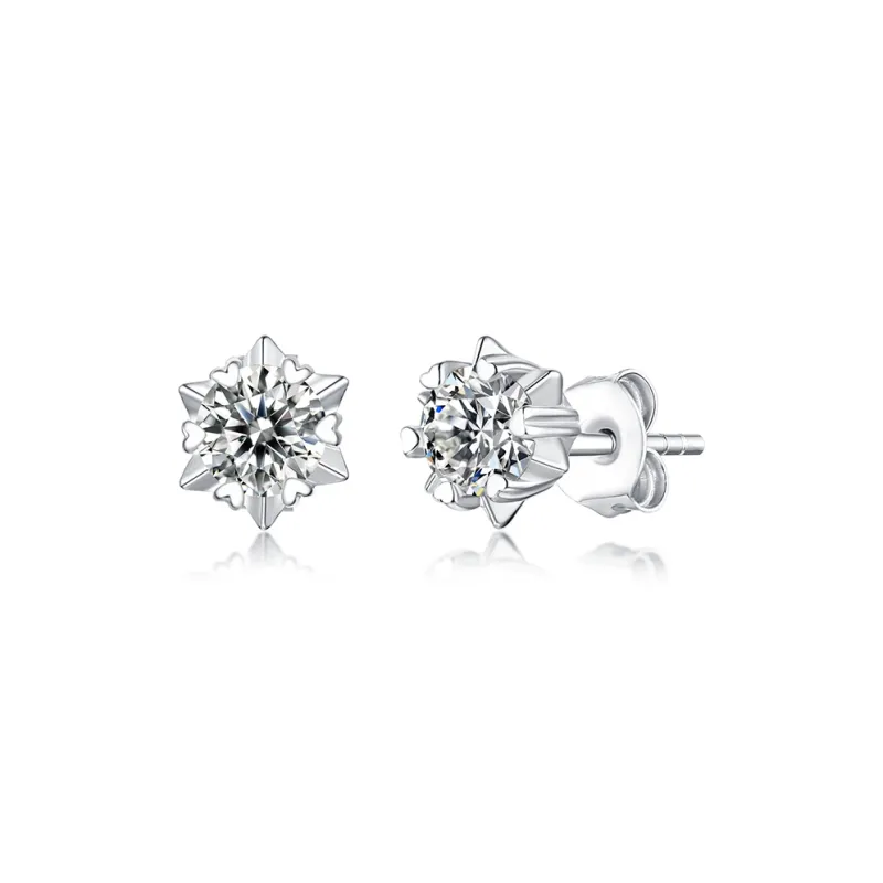 JINLIUFUJIXIANG S925 Silver Stud Earrings Women's-0