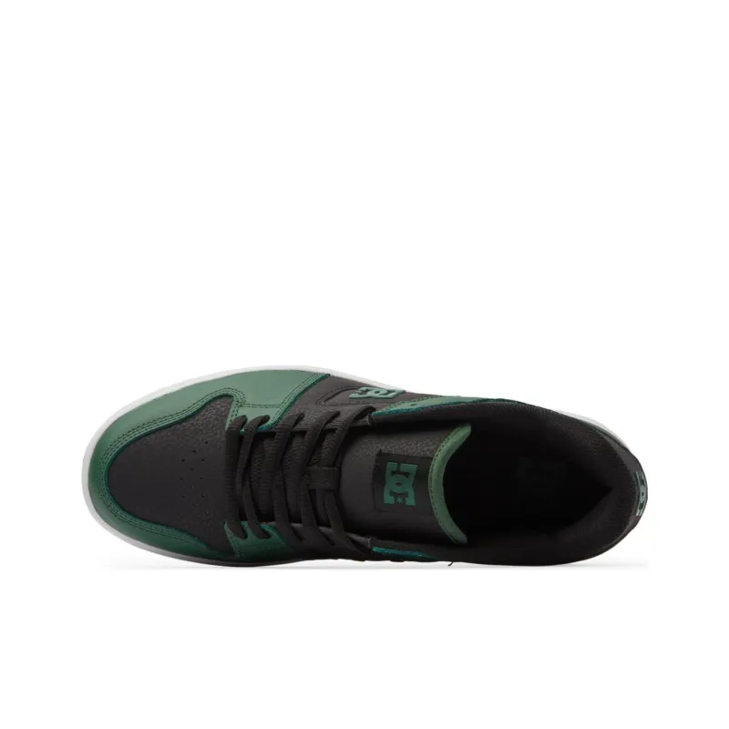 DC Shoes Manteca Slip Resistant Low Top Skateboard Shoes Men's Black Green-3