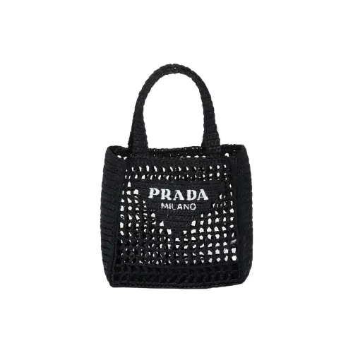 PRADA zipped One Shoulder Handbag Women's Black
