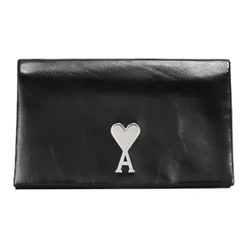 AMIPARIS Cow Leather Handbag With Wallet Women's Black