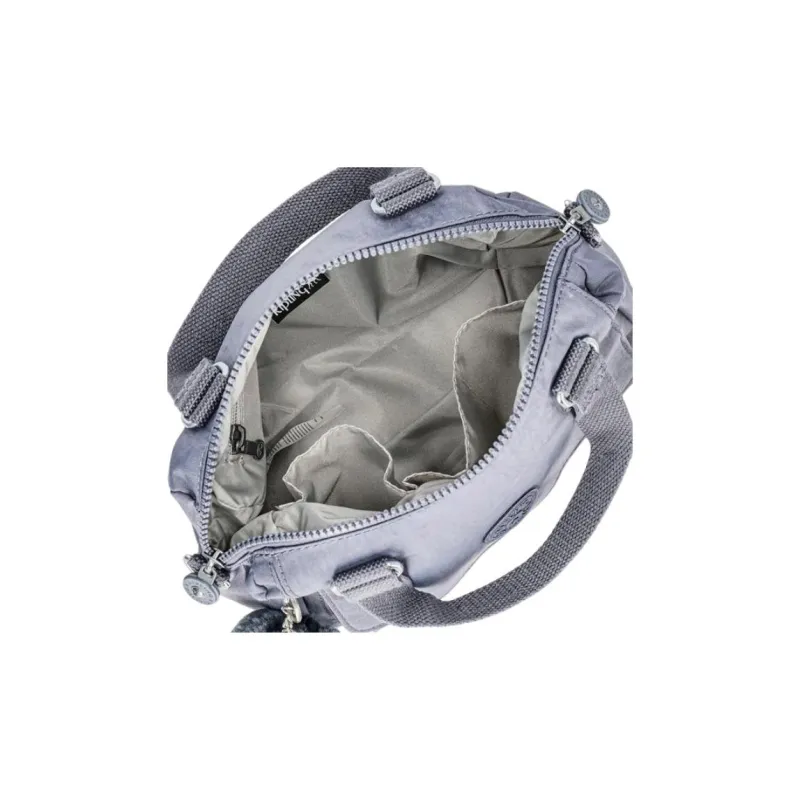 Kipling Nylon Shoulder Bag, Crossbody Bag, Handbag Women's Blue Gray-2