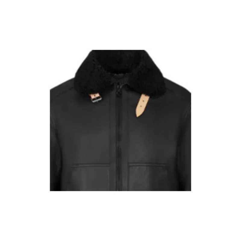 LOUIS VUITTON Leather Aviator Jacket-5