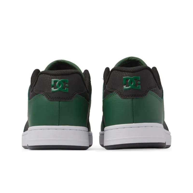 DC Shoes Manteca Slip Resistant Low Top Skateboard Shoes Men's Black Green-4
