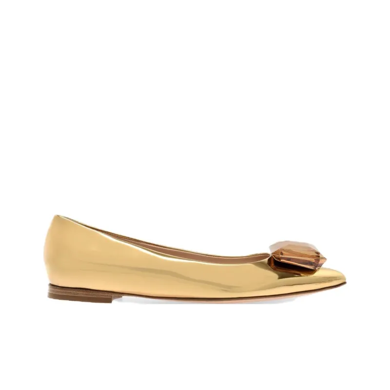 GIANVITO ROSSI Jaipur Metallic-effect Pumps-1