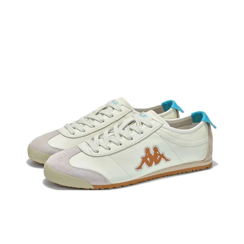 Kappa Anti Slip Wear Resistant Low Top Skateboard Shoes Unisex Aqua Green Gemstone Red-2