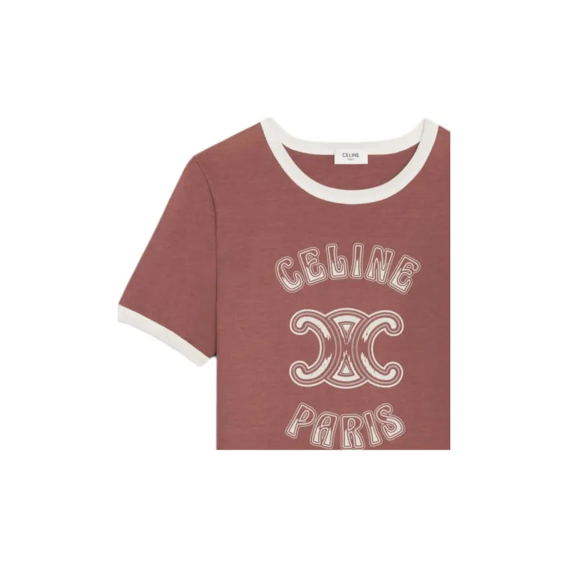 CELINE Paris 70's T shirt In Cotton Jersey-4