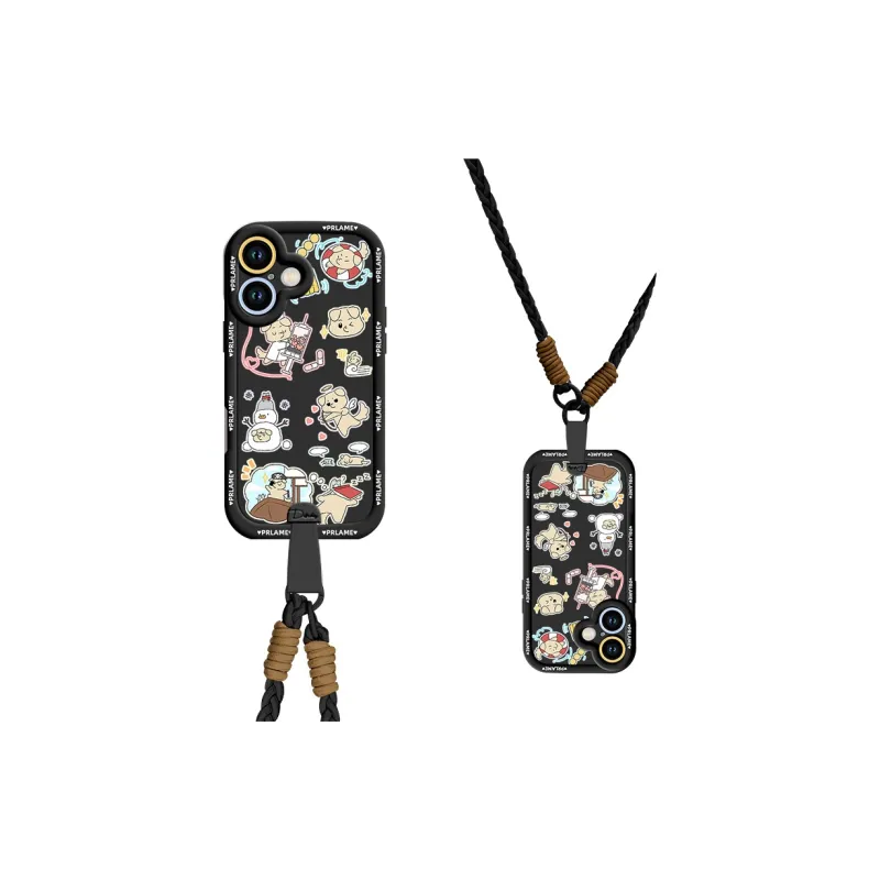 Sen Dog Silicone Material Crossbody Handheld Original Phone Cases Compatible With Apple 16 Pro Max/Pro/Plus/15/14/13-4