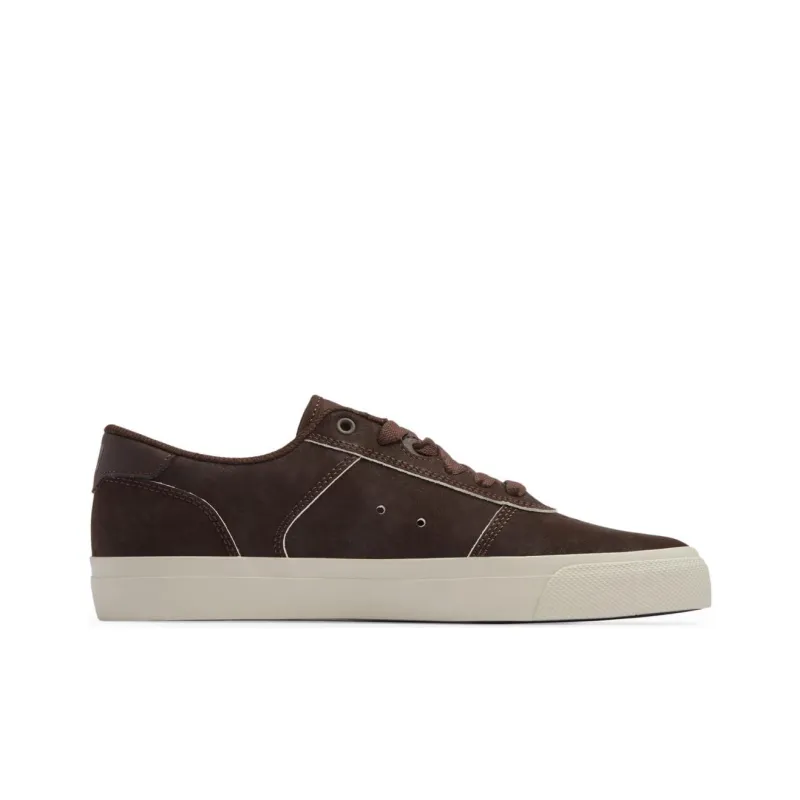 DC Shoes Teknic Low-Top Skateboard Shoes Men's Dark Brown-1