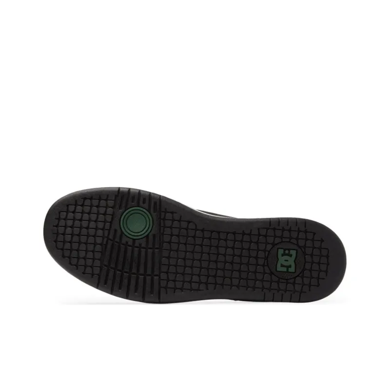 DC Shoes Manteca Slip Resistant Low Top Skateboard Shoes Men's Black Green-5