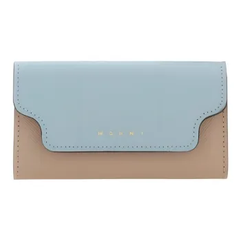 MARNI Logo Print Colour Block Keyholder Wallet