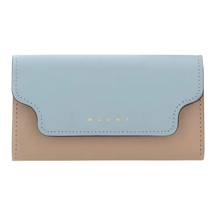 MARNI Logo Print Colour Block Keyholder Wallet-0