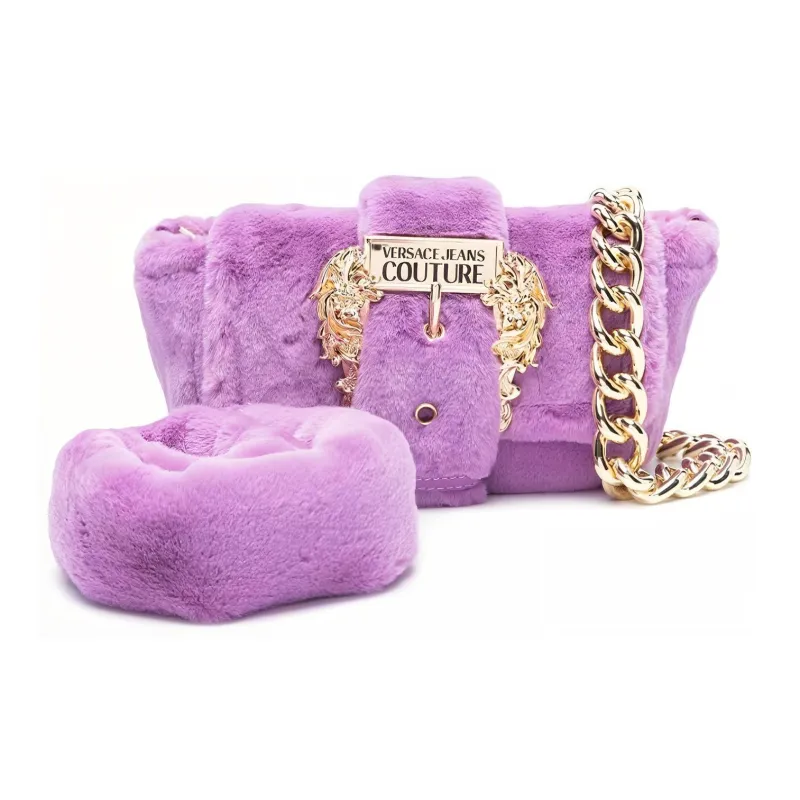 VERSACE JEANS COUTURE Polyester Handbag, Shoulder Bag Women's Light Purple-1
