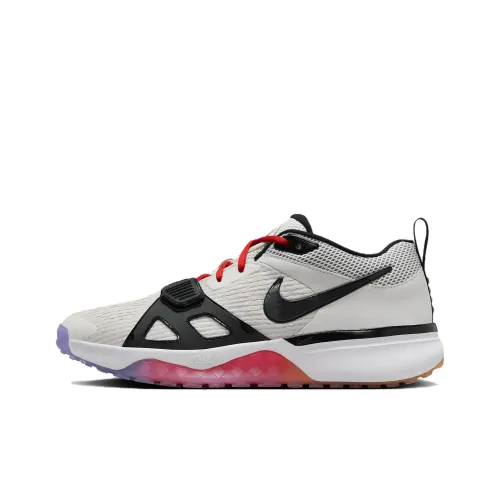 Nike Air Zoom Diamond Anti Slip Wear Resistant Low Top Baseball Shoes Men's White Black Pink