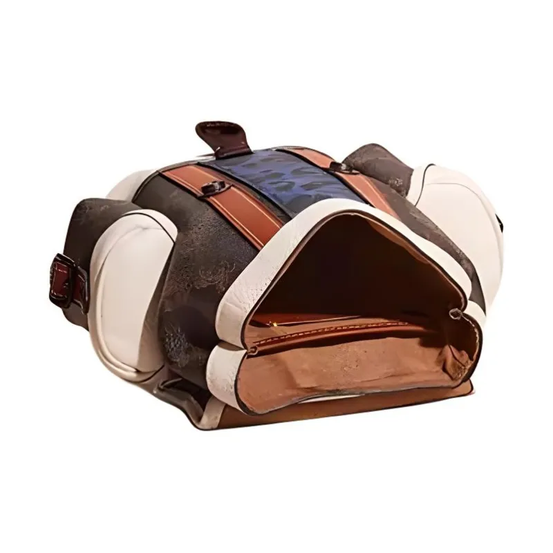 COACH Hitch Canvas With Leather Fanny Pack Shoulder Bag Sling Bag Mini Men's Multicolor-2