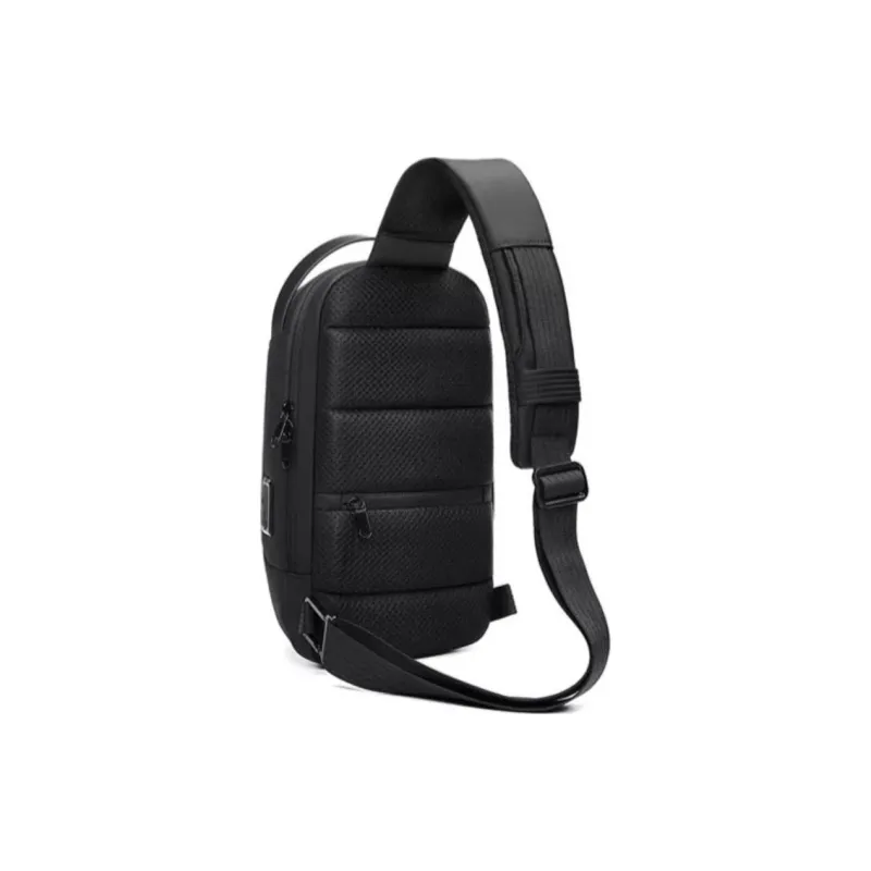 PULUWIRR Oxford Crossbody Bag Lightweight And Breathable Regular Unisex Black-4