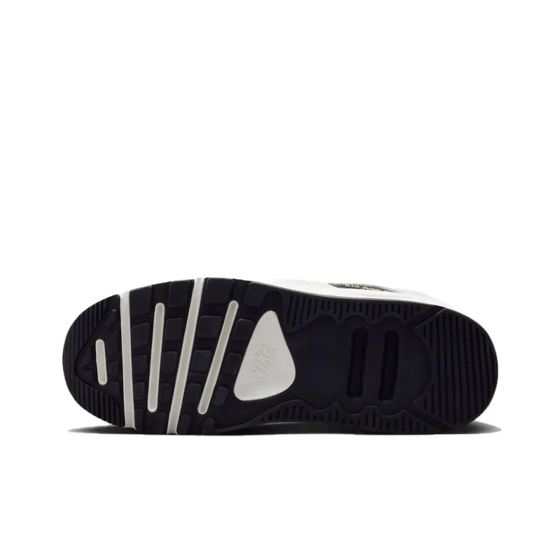 Nike Air Max 90 LV8 White Metallic Gold Black Women's-5