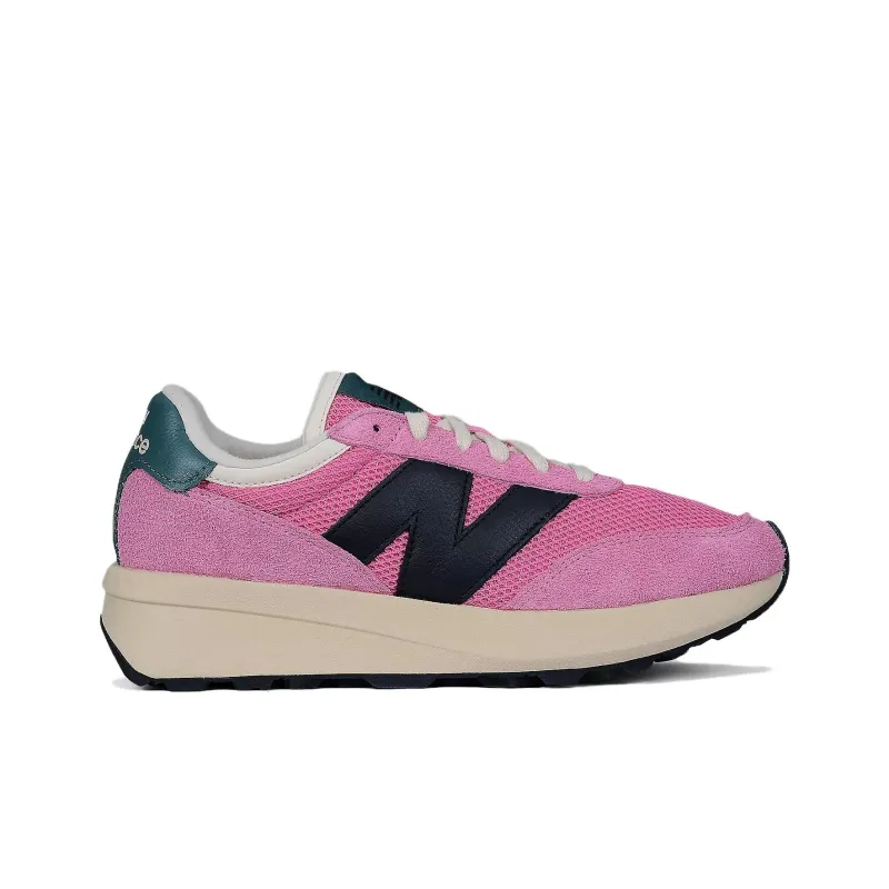 New Balance 370 Anti Slip Wear Resistant Low Top Casual Running Shoes Unisex Pink-1