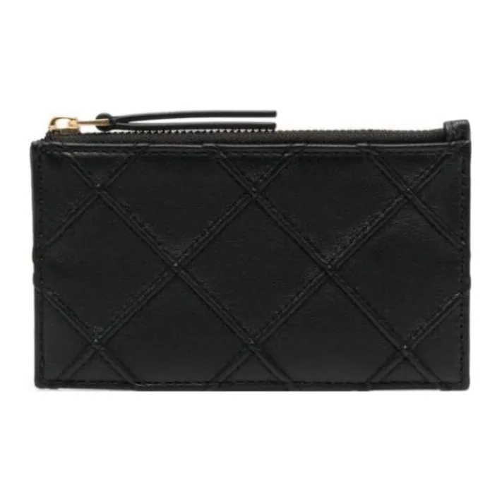 TORY BURCH Lambskin Wallet Regular Women's Obsidian Black-0