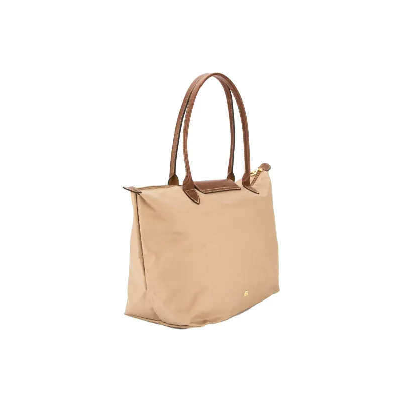 LONGCHAMP Le Pliage Polyamide Fabric Tote Bag Shopping Bag Shoulder Bag Handbag Large Size Women's Milk Tea Beige-1