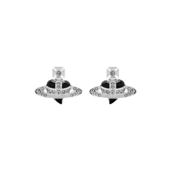 Vivienne Westwood New Diamante Heart Earrings