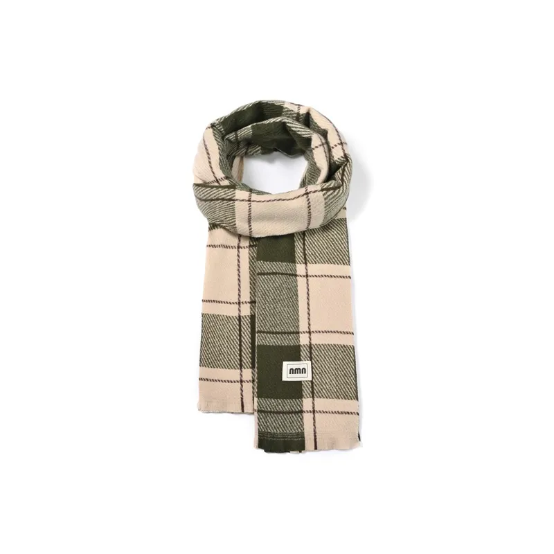 BANDICOOT Polyester Knit Scarves Women's Green/Caramel/Pink/Black-0