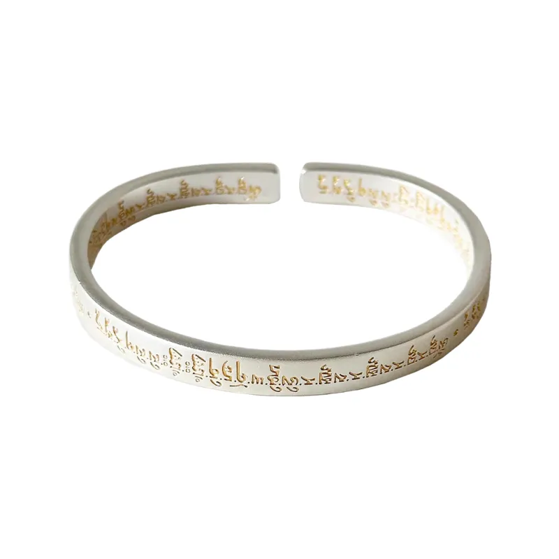 FUYUFU Pure Silver 999.9 Bangles Unisex-0