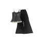 903383.5-Dark Gray Camisole Coat+Black Pants