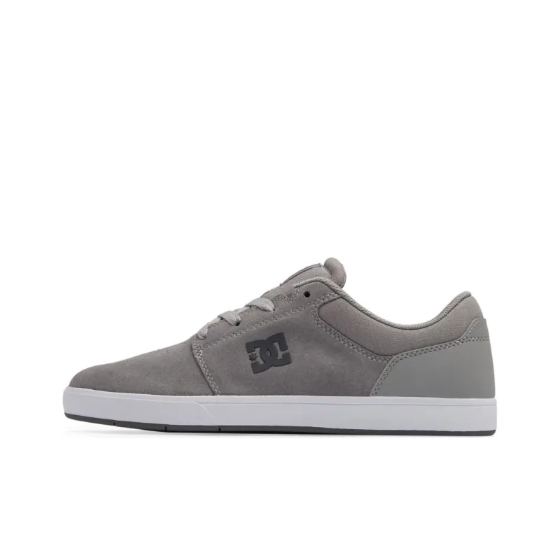 DC Shoes Crisis 2 Slip-Resistant Low-Top Skateboard Shoes Men's Gray Black White-0