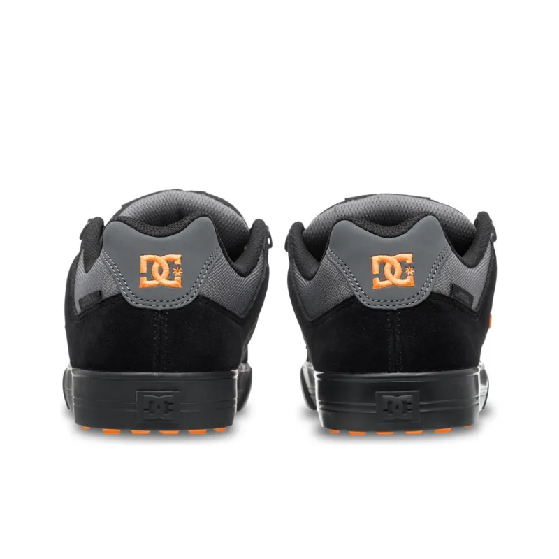 DC Shoes Pure WNT Low Top Skateboard Shoes Men's Black Gray Color-4