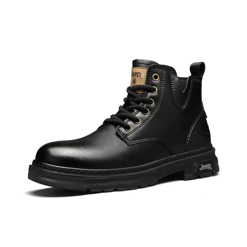 Jeep Classic Vintage Martin Boots Short Martin Boot 4cm Men's-1