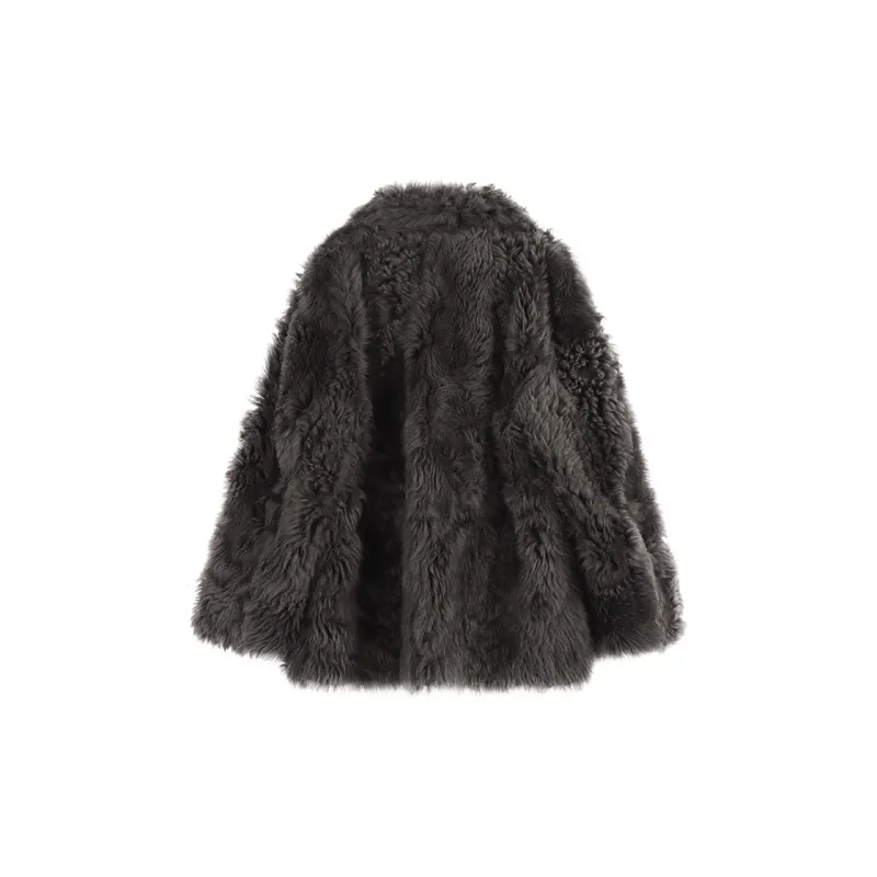 Coco Limited Fur Coat Women's Carbon Gray-1