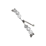 Heart Shell Bangle — Silver